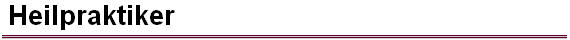  Heilpraktiker 